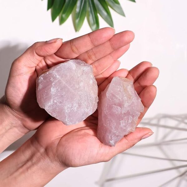 Raw Rose Quartz Cluster - Image 2
