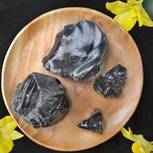 Raw Black Obsidian Cluster - Image 4