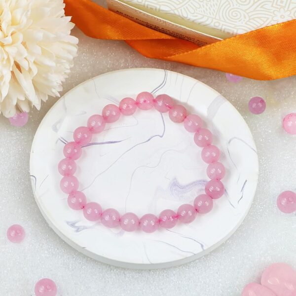 Rose Quartz Bracelet (Love & Compassion) - Image 3