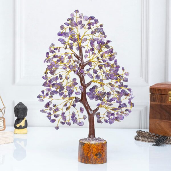 Amethyst Crystal Tree by Infinite Ratnaz for peace, intuition, and spiritual protection