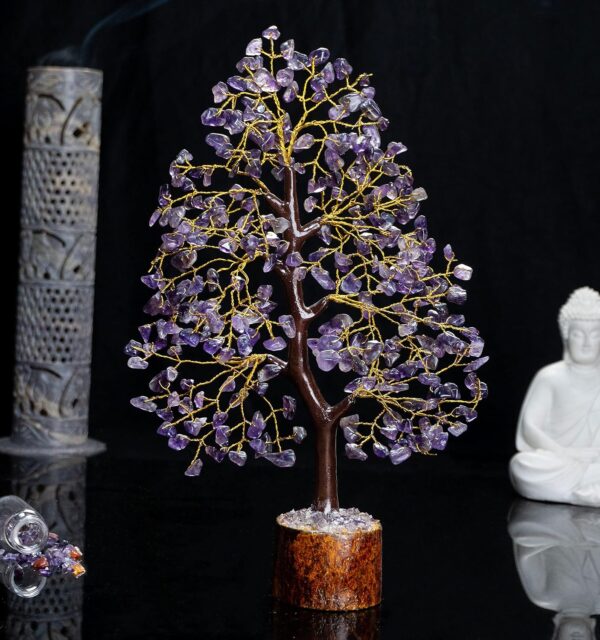 Amethyst Crystal Tree by Infinite Ratnaz for peace, intuition, and spiritual protection