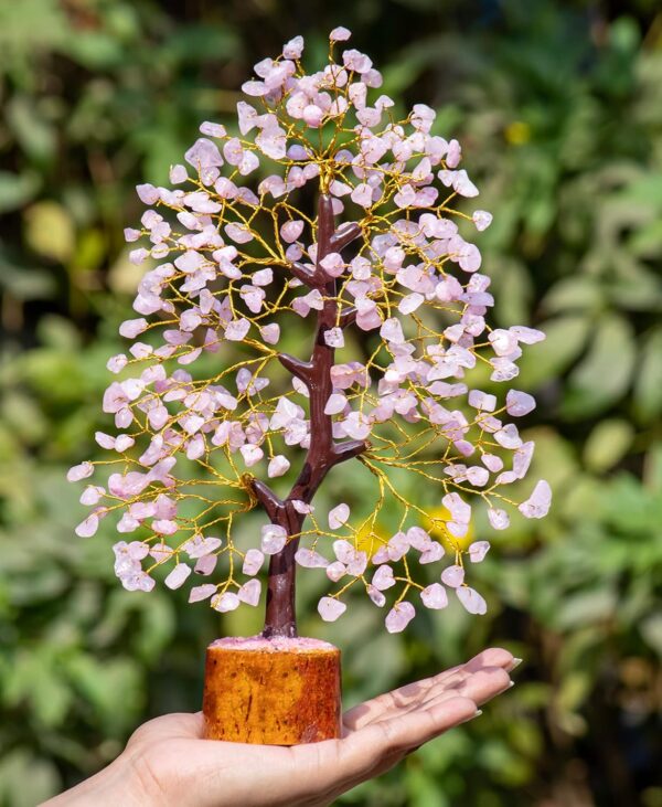 Rose Quartz Crystal Tree by Infinite Ratnaz for love, harmony, and emotional healing