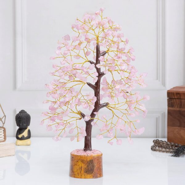 Rose Quartz Crystal Tree by Infinite Ratnaz for love, harmony, and emotional healing