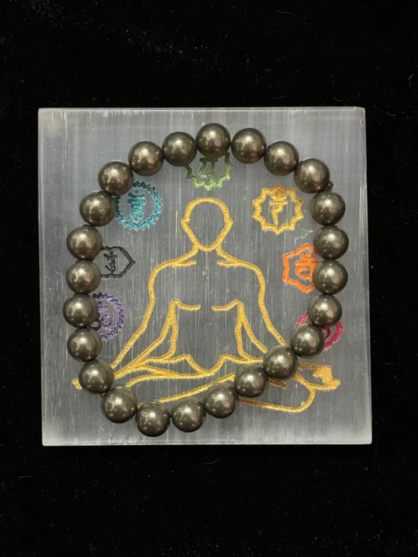 Selenite Crystal Charging Plate by Infinite Ratnaz for energy cleansing, recharging crystals, and spiritual clarity