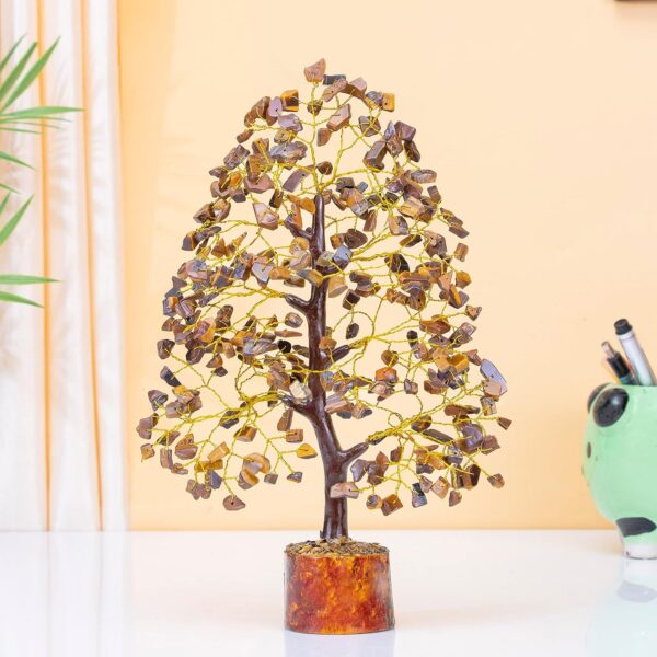 Tiger Eye Crystal Tree by Infinite Ratnaz for strength, focus, and grounding energy