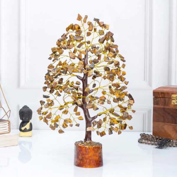 Tiger Eye Crystal Tree by Infinite Ratnaz for strength, focus, and grounding energy