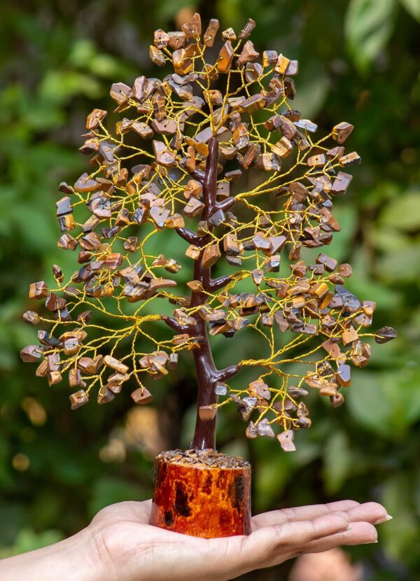 Tiger Eye Crystal Tree by Infinite Ratnaz for strength, focus, and grounding energy