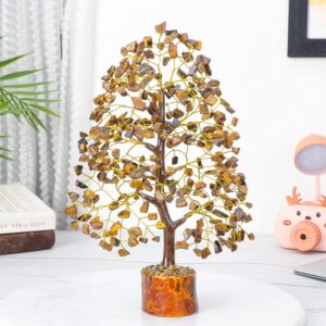 Tiger Eye Crystal Tree by Infinite Ratnaz for strength, focus, and grounding energy
